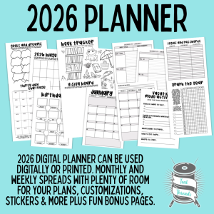 2026 Digital Planner | Printable & Digital Use