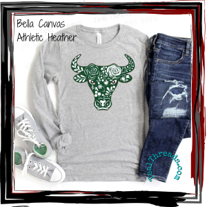 Floral Buffalo - green