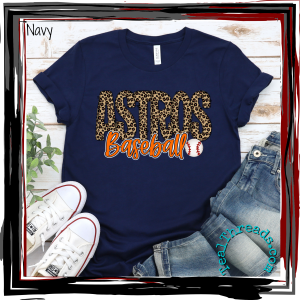 Astros Leopard Baseball
