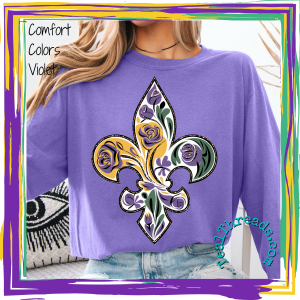 Floral Fleur de Lis