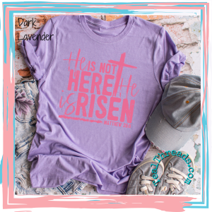 He is Not Here He is Risen (dark pink)