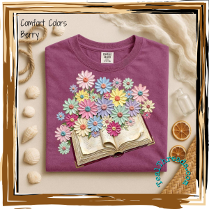 Books with Flowers