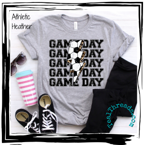 Game Day Soccer Lightning Bolt