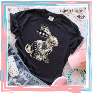 Patchwork B&W Bunny