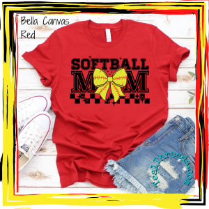 Softball Mom Checkered