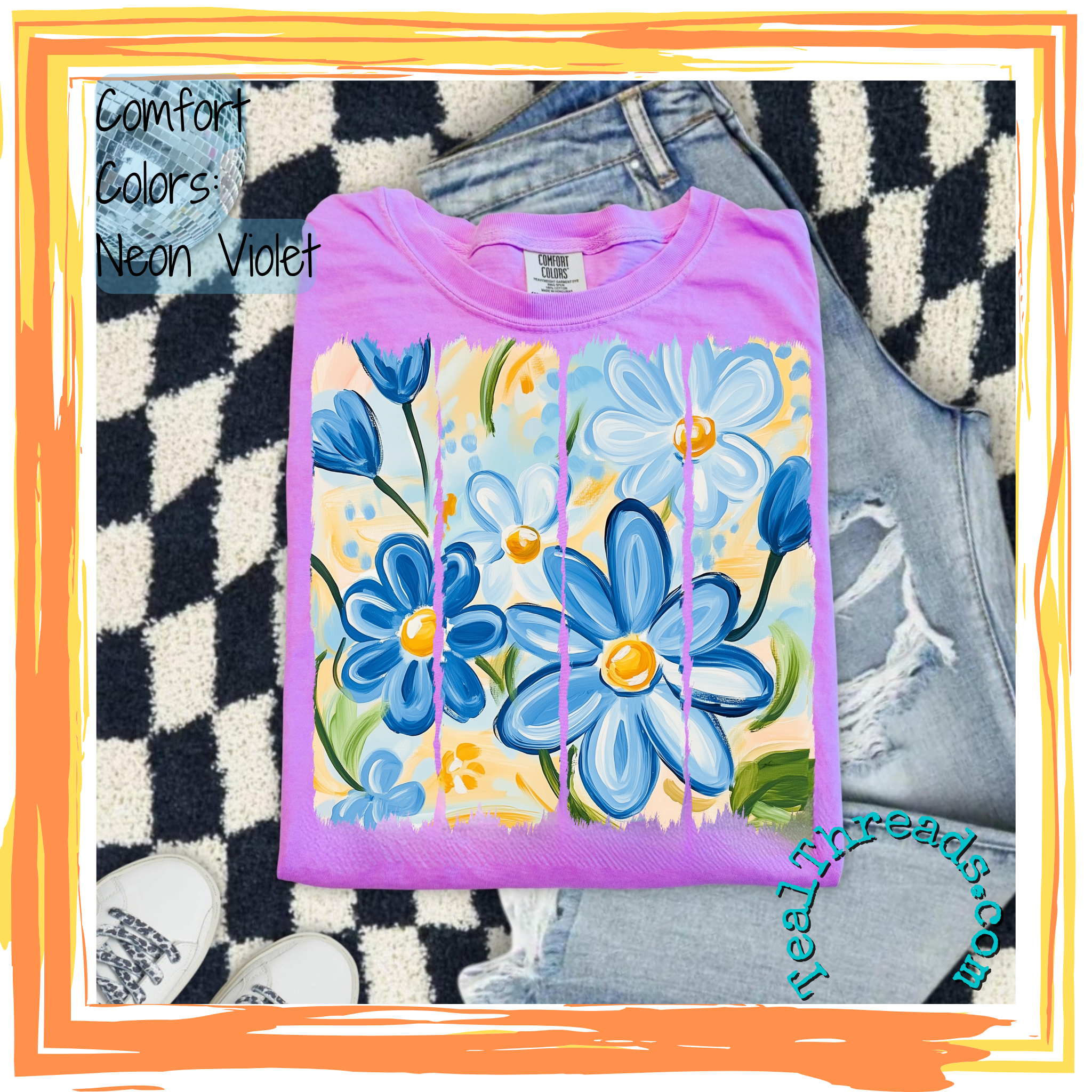 Watercolor Blue Blooms - Image 2