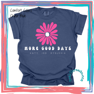 Dyslexia: More Good Days Flower - fuchsia/white