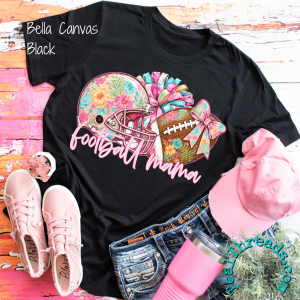 Floral Football Mama