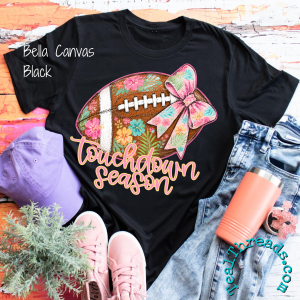 Touchdown Season Floral Football
