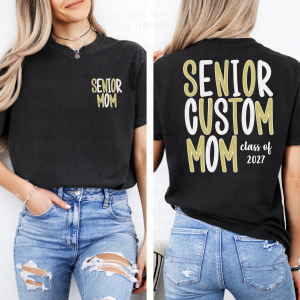 Senior Mom (gold/white)